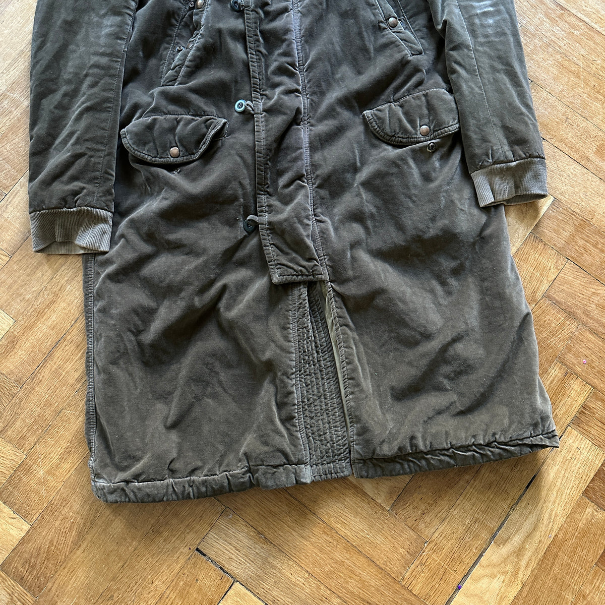 Rick Owens AW08 Stag Crushed Velvet Exploder Parka