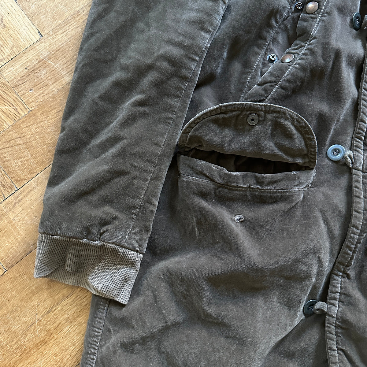Rick Owens AW08 Stag Crushed Velvet Exploder Parka