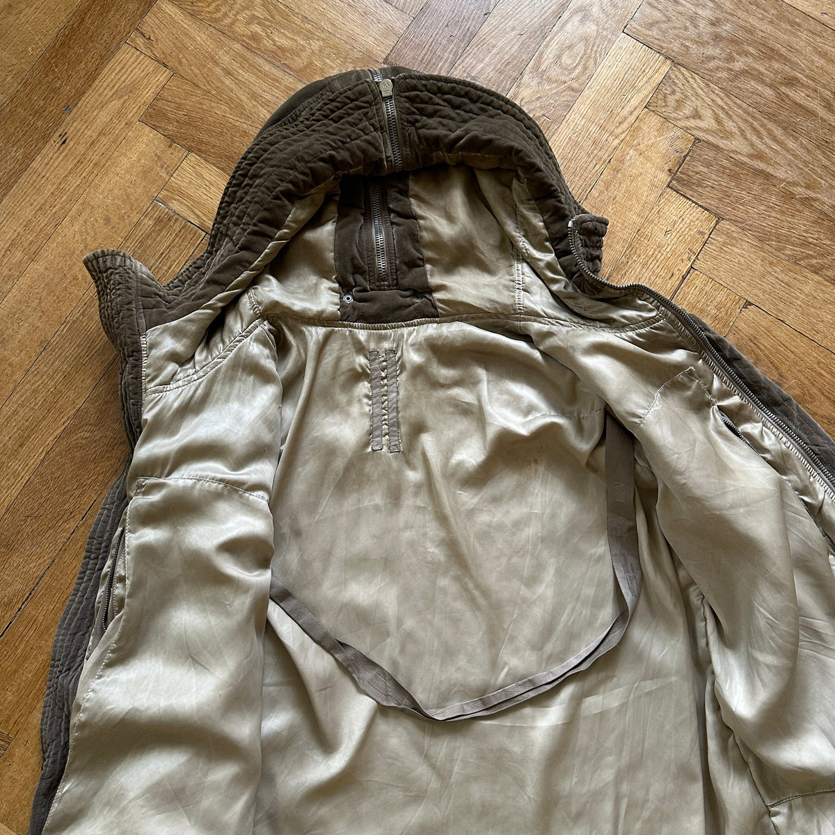 Rick Owens AW08 Stag Crushed Velvet Exploder Parka