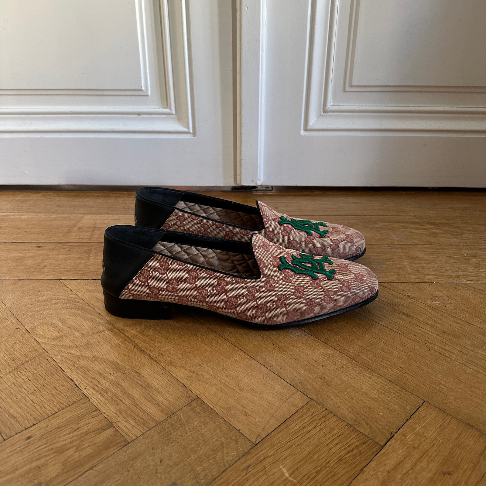 Gucci MLB Los Angeles Dodgers Monogram Loafer Limited Edition.