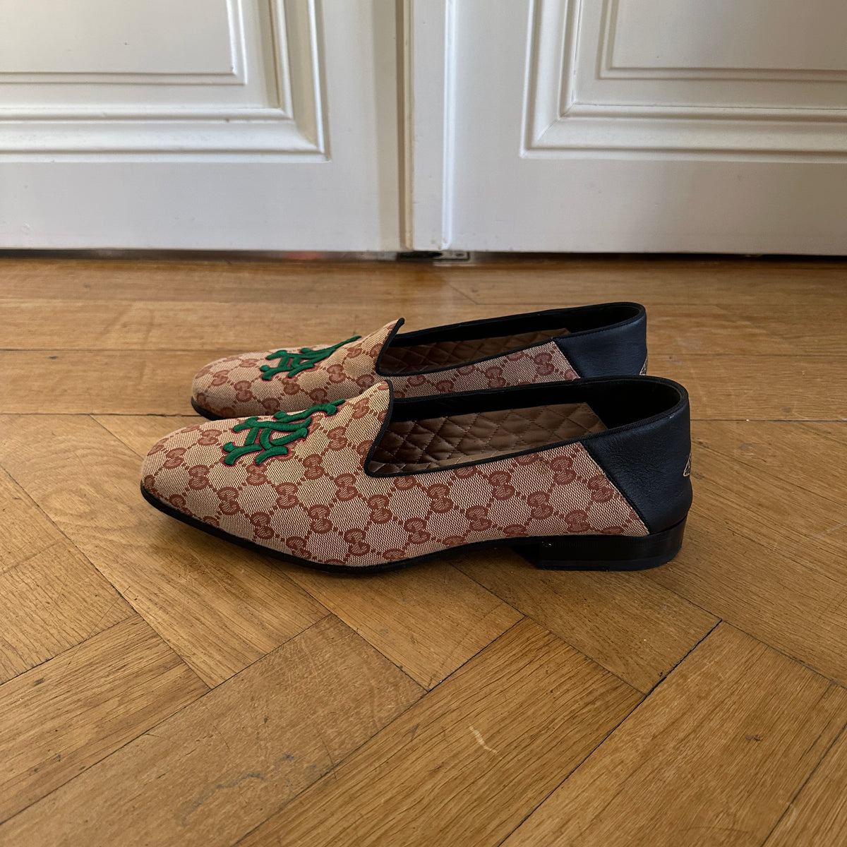 Gucci MLB Los Angeles Dodgers Monogram Loafer Limited Edition.
