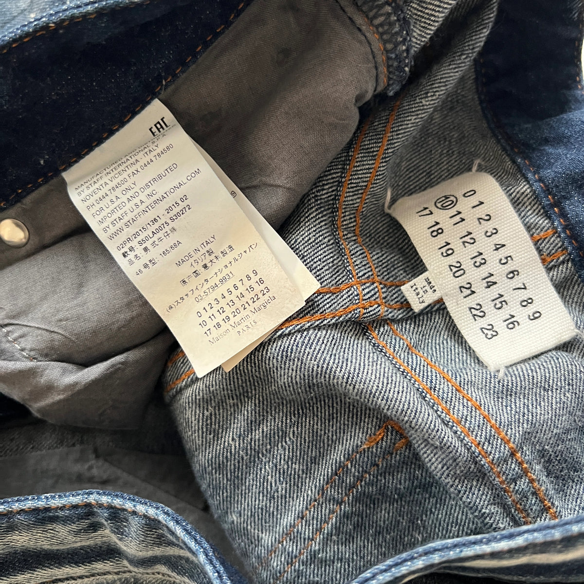 Maison Margiela SS15 Pilled Denim