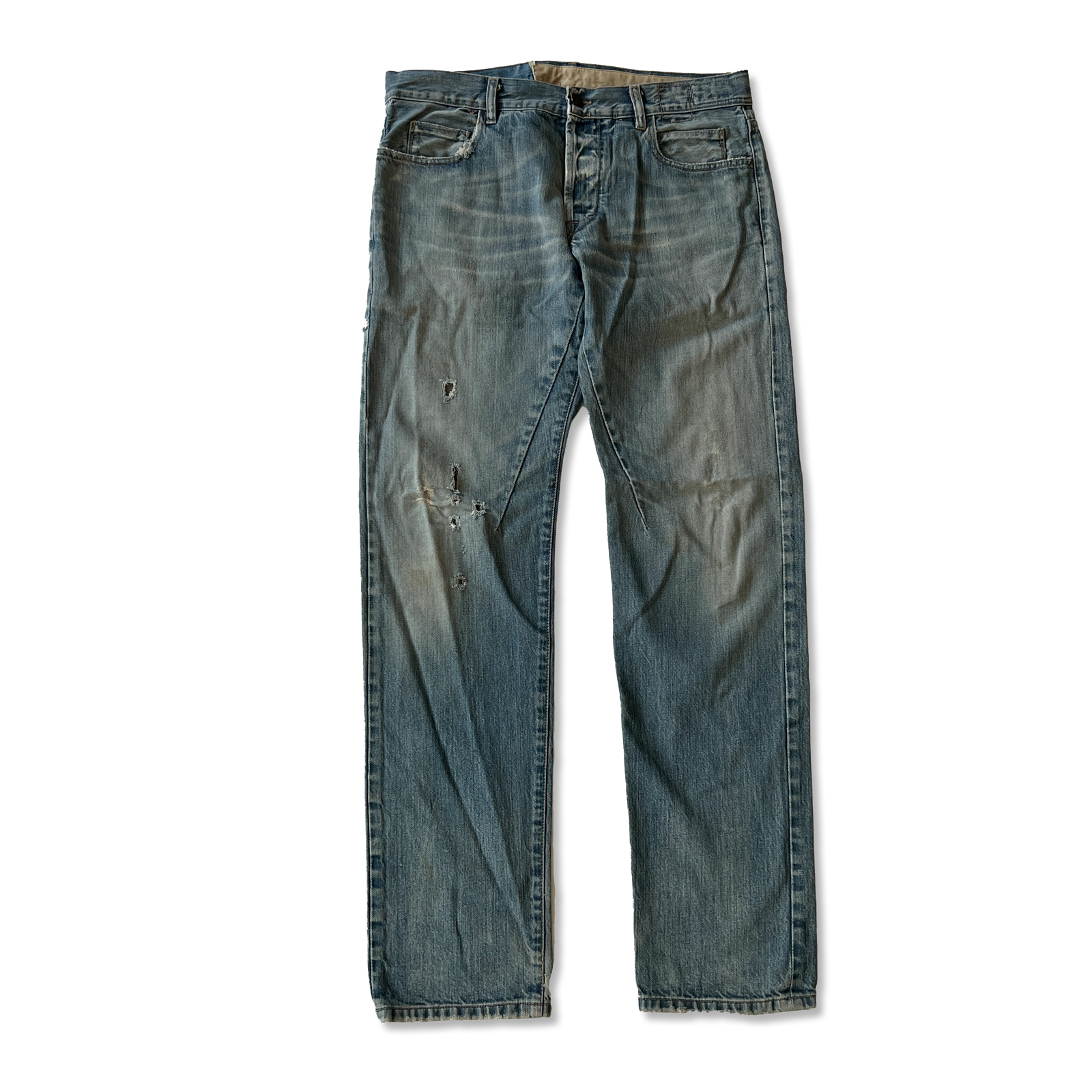Rick Owens DRKSHDW Vintage 2000s Detroit Washed Out Denim