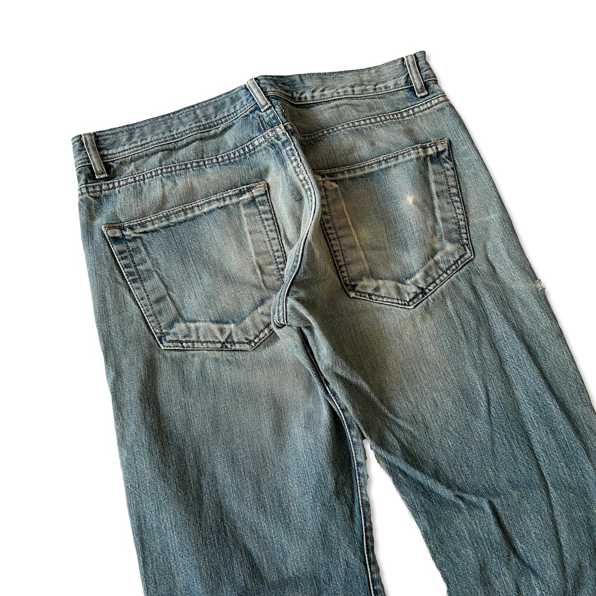 Rick Owens DRKSHDW Vintage 2000s Detroit Washed Out Denim
