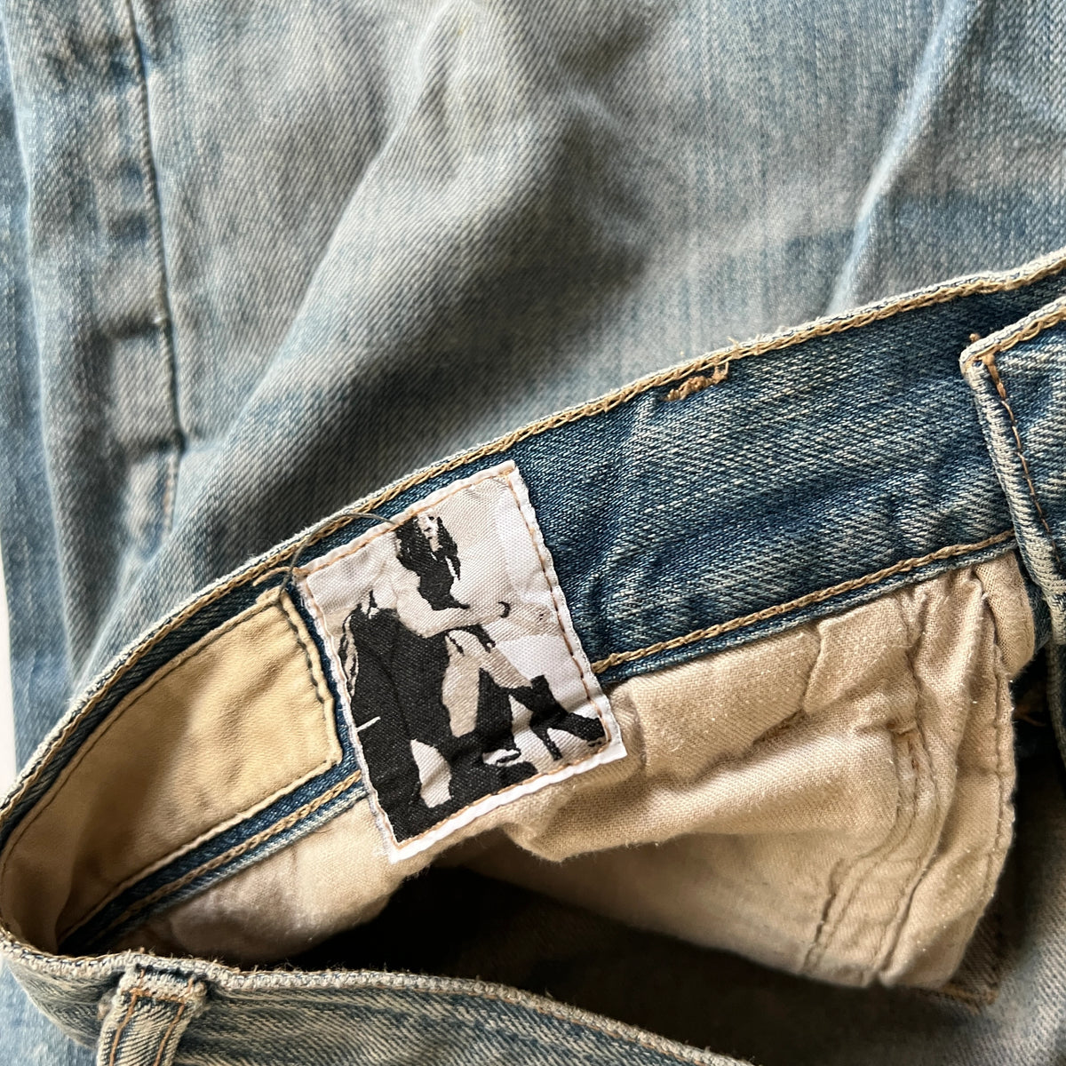 Rick Owens DRKSHDW Vintage 2000s Detroit Washed Out Denim