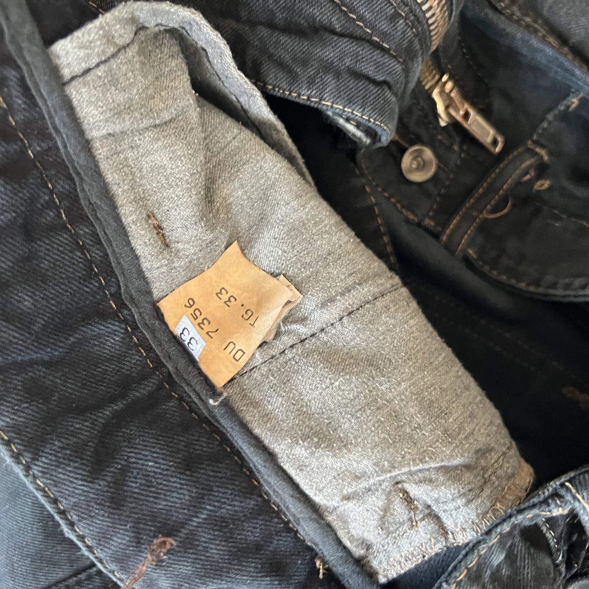 Rick Owens Vintage 2000s Aircut Denim
