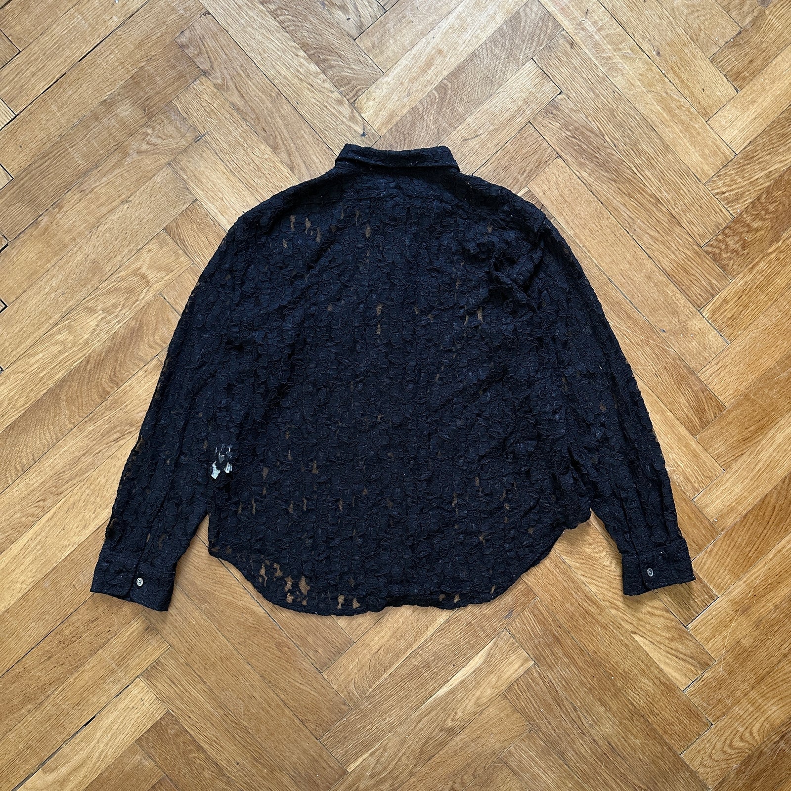 Our Legacy Black Lace Policy Shirt