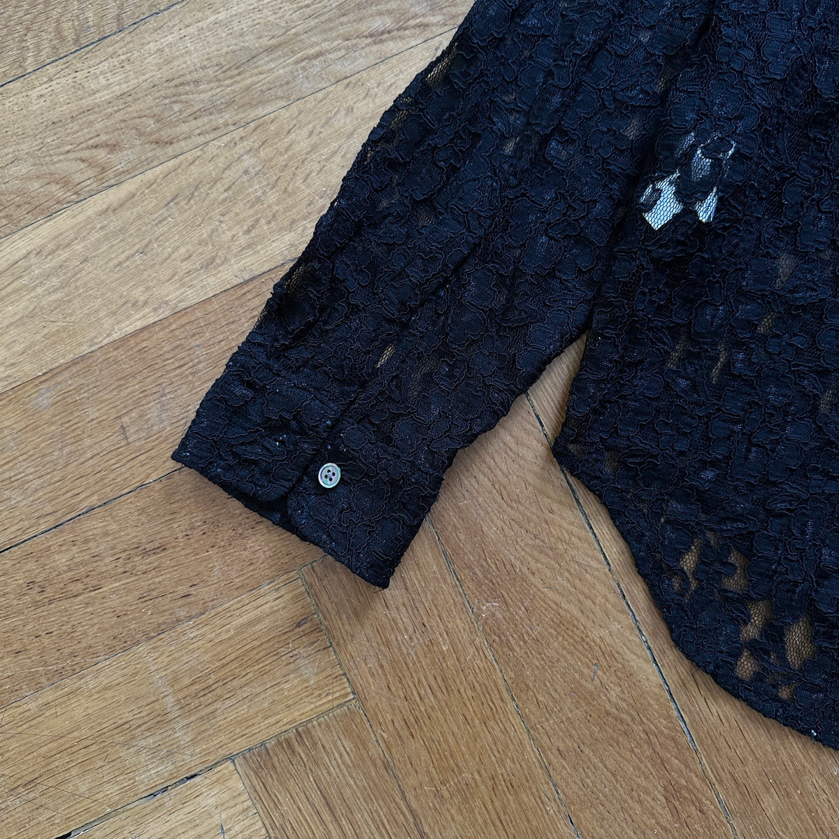 Our Legacy Black Lace Policy Shirt