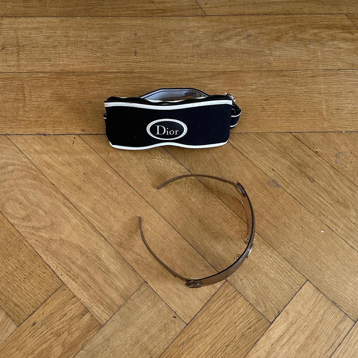 Christian Dior by John Galliano Schlack 2 Logo Sunglasses