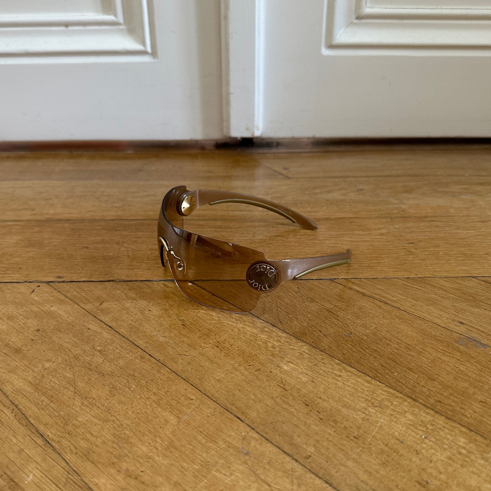 Christian Dior by John Galliano Schlack 2 Logo Sunglasses