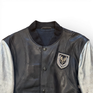 Balmain SS11 by Christophe Decarnin Silver Sleeve Teddy Jacket