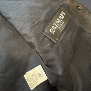 Balmain SS11 by Christophe Decarnin Silver Sleeve Teddy Jacket