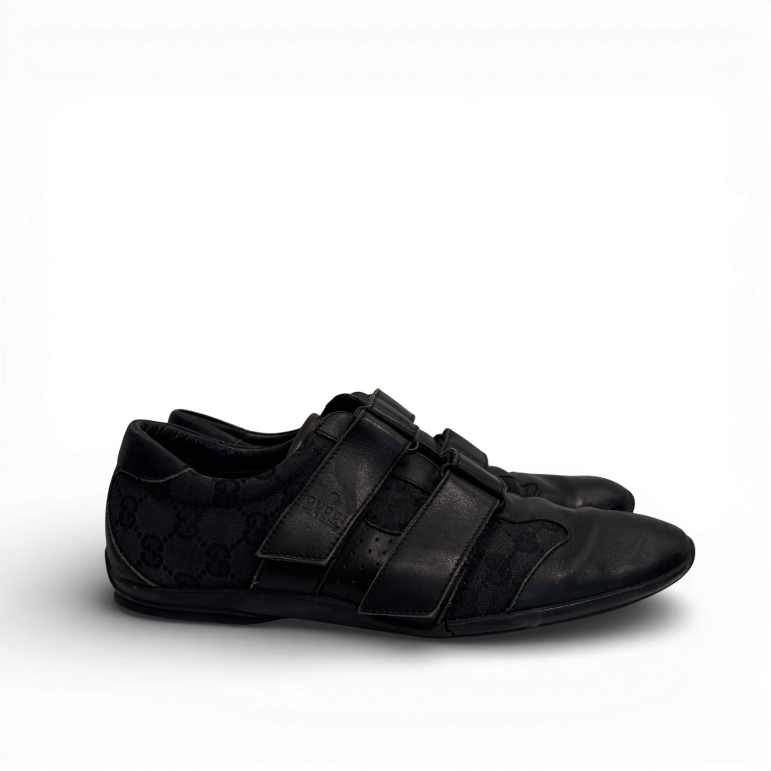 Gucci 2000s Monogram Strap Sneakers