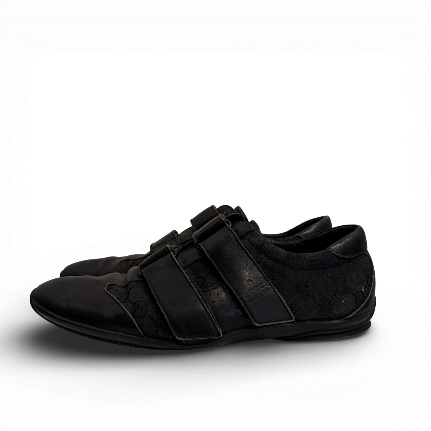 Gucci 2000s Monogram Strap Sneakers