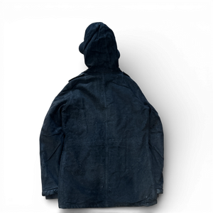 Balmain AW10 by Christophe Decarnin Black Waxed Denim N3B Military Parka