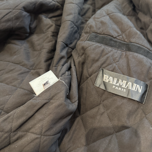 Balmain AW10 by Christophe Decarnin Black Waxed Denim N3B Military Parka