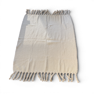 Celine AW17 by Phoebe Philo Off White Mohair Blanket