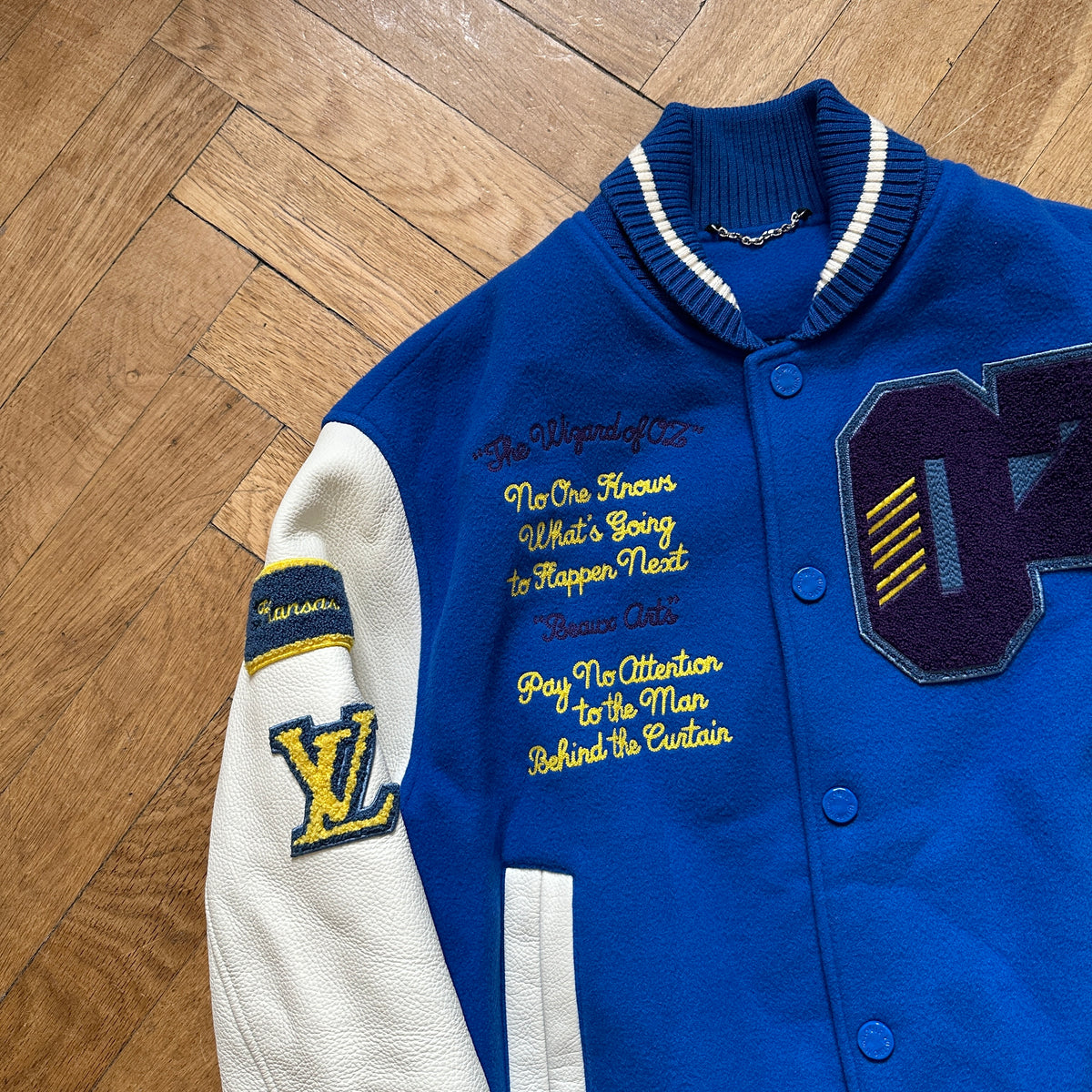Louis Vuitton SS19 Plain Rainbow Wizard of OZ Varsity Bomber