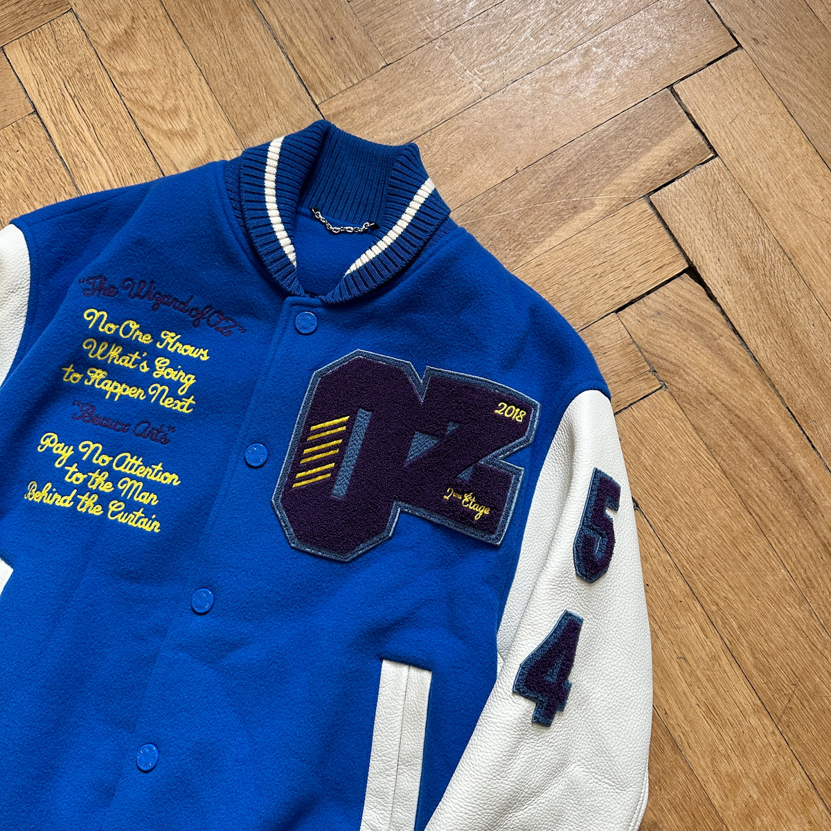 Louis Vuitton SS19 Plain Rainbow Wizard of OZ Varsity Bomber