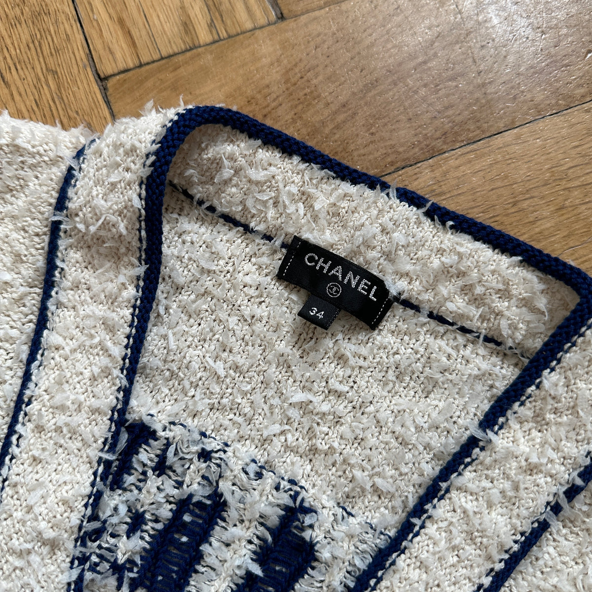 Chanel Pre SS19 Boucle Varsity Oversized Cardigan