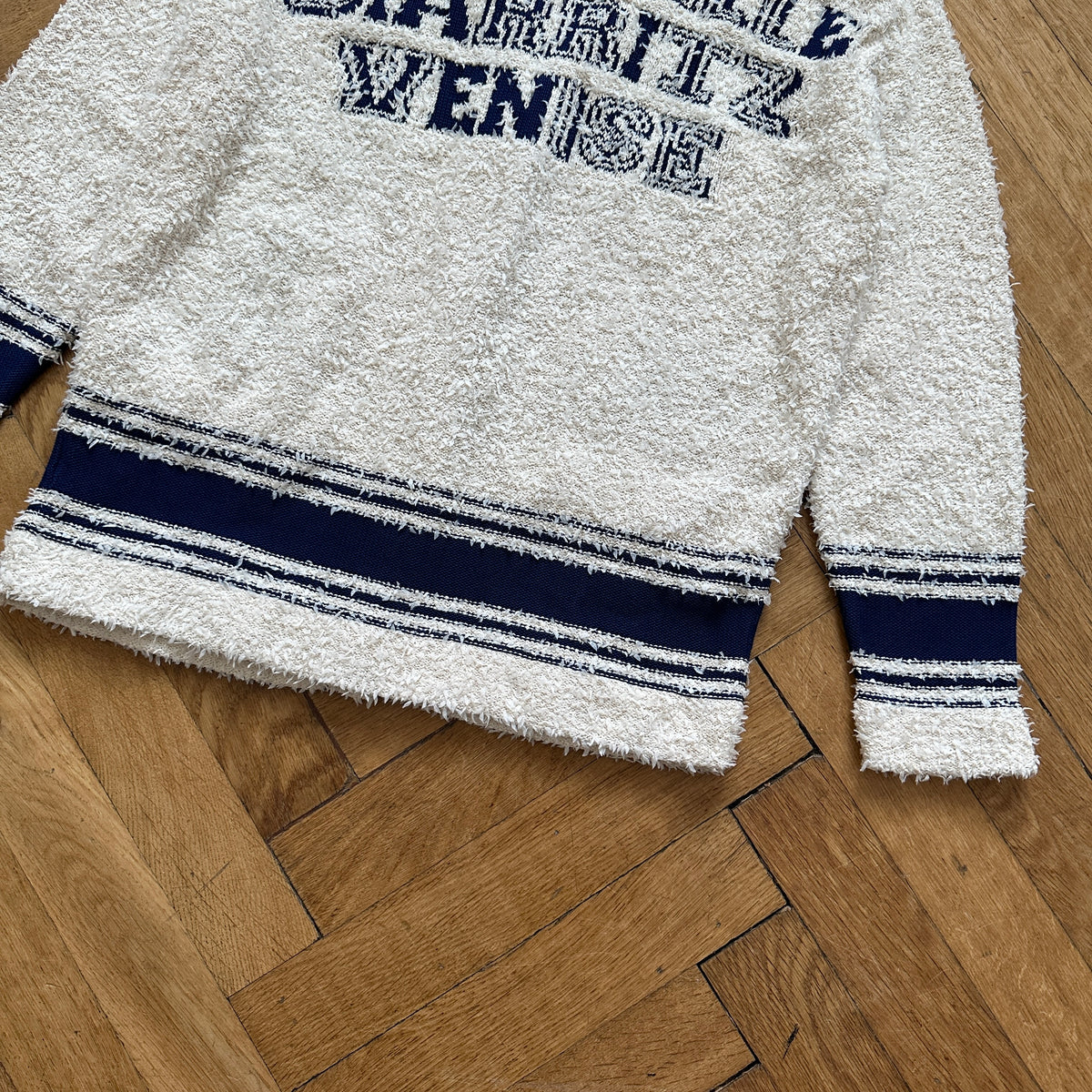Chanel Pre SS19 Boucle Varsity Oversized Cardigan