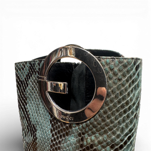 Gucci by Tom Ford SS96 Python G Metal Logo Boots