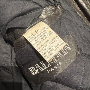 Balmain by Christophe Decarnin Calf Fur Leather Jacket