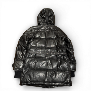 Burberry Prorsum by Christopher Bailey N3B Leather Belted Fur Hood Military Parka