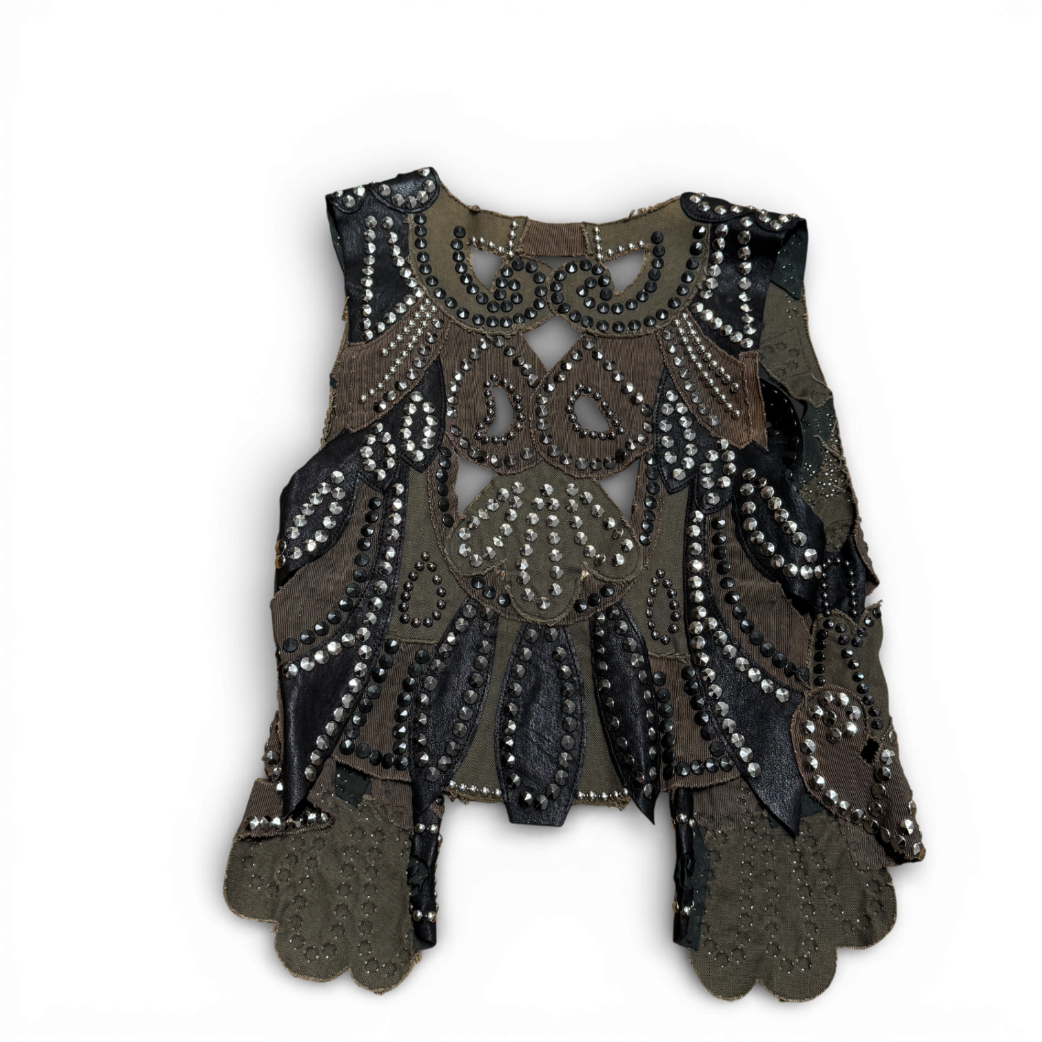 Balmain SS11 by Christophe Decarnin Studded Artisanal Vest