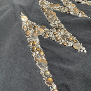 Balmain 2000s Christophe Decarnin Bolt Embellished Silk Blend Shirt