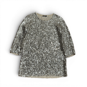 Balmain SS08 by Christophe Decarnin Runway Artisanal Mirror Applique Long Shirt