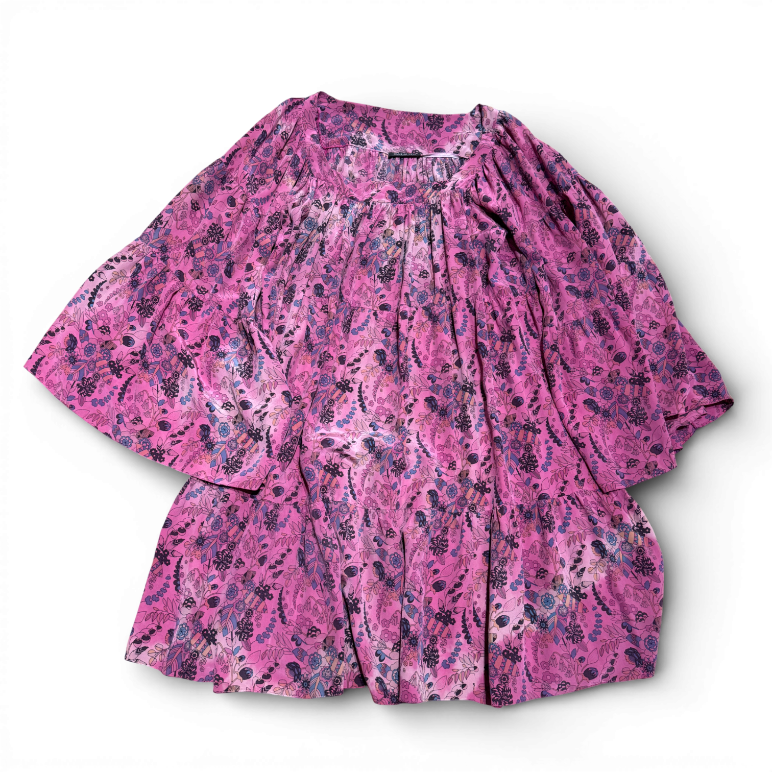 Balmain SS08 by Christophe Decanin Bleached Floral Silk Runway Dress