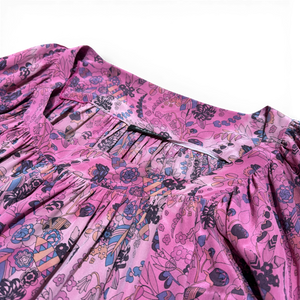 Balmain SS08 by Christophe Decanin Bleached Floral Silk Runway Dress