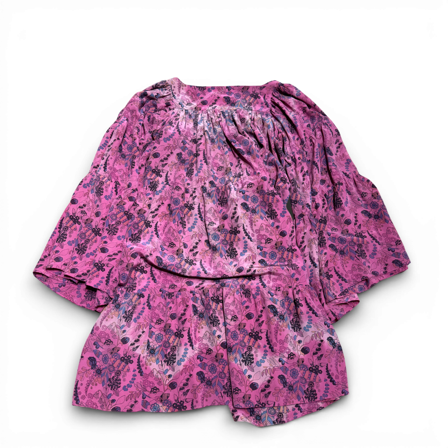 Balmain SS08 by Christophe Decanin Bleached Floral Silk Runway Dress