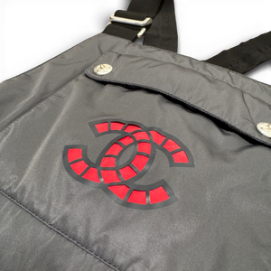 Chanel 2021 Coco Neige Laser Cut CC Logo Green Ski Down Overall Sample