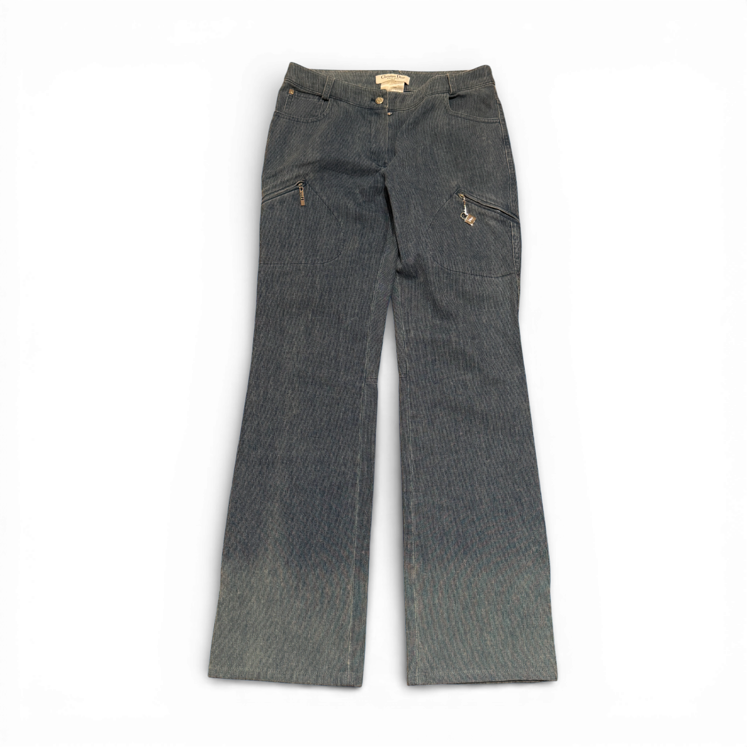 Christian Dior SS04 Blue Moto Biker Set Pants