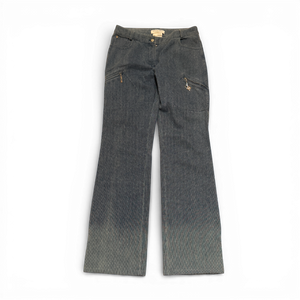 Christian Dior SS04 Blue Moto Biker Set Pants