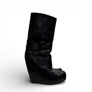 Rick Owens FW12 Mountain Croc Leather Boots