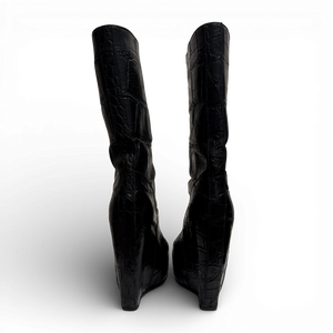 Rick Owens FW12 Mountain Croc Leather Boots