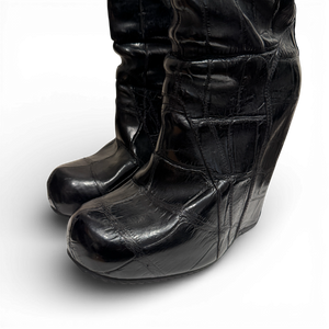 Rick Owens FW12 Mountain Croc Leather Boots