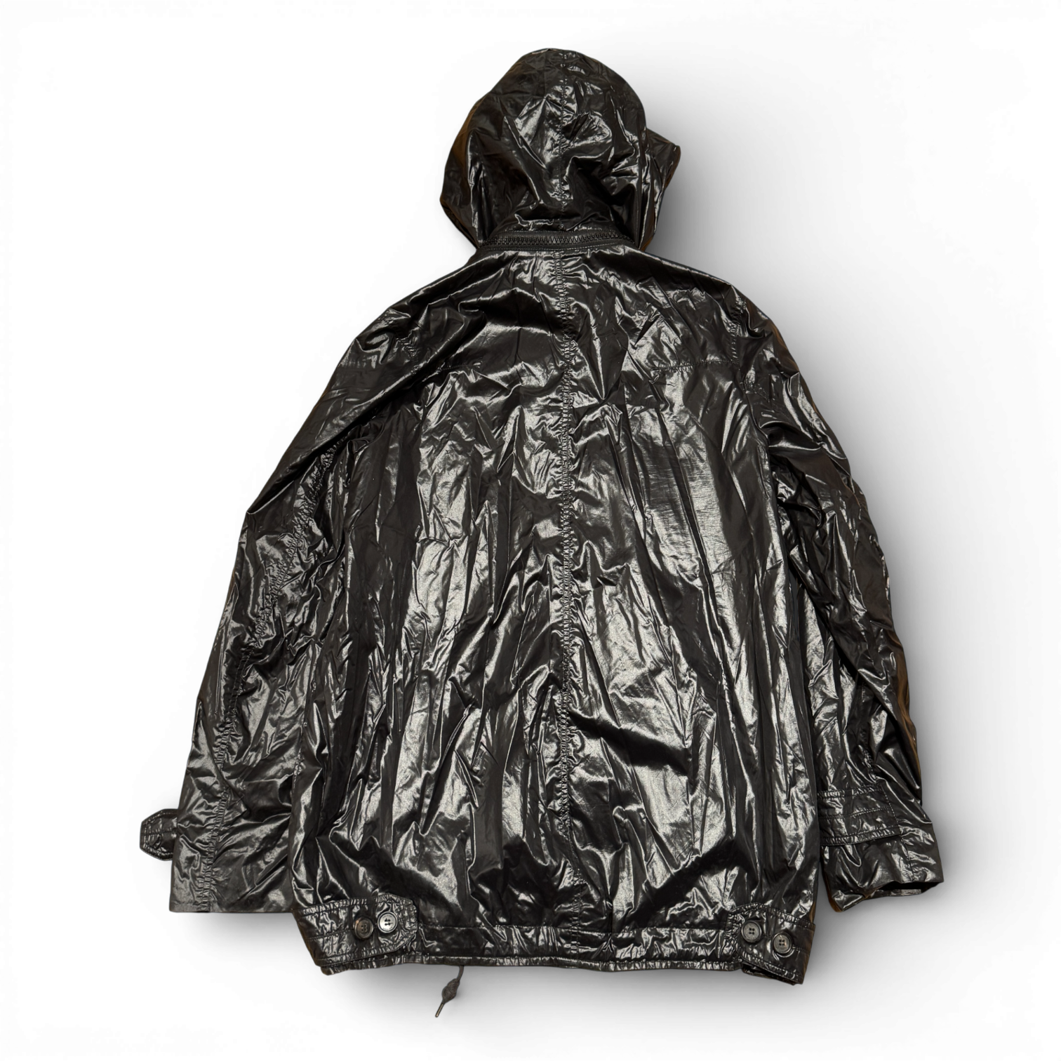 Dior Homme SS09 Shiny Black Nylon Coat