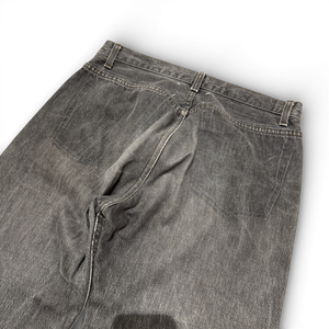 Maison Martin Margiela SS02 Artisanal Reconstructed Leather Patch Grey Denim
