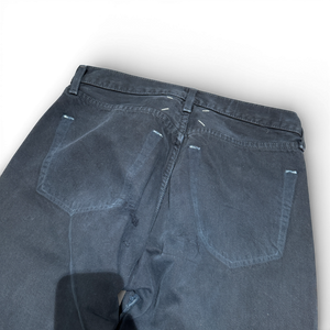 Maison Martin Margiela SS02 Artisanal Reconstructed Leather Patch Black Denim