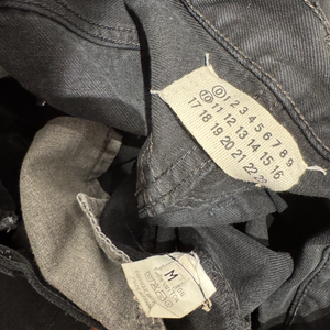 Maison Martin Margiela SS02 Artisanal Reconstructed Leather Patch Black Denim