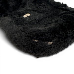 Fendi 2000s Black Fur Baguette Bag