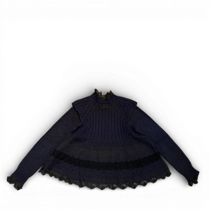 Jean Paul Gaultier 90s Patchwork Distressed Knit