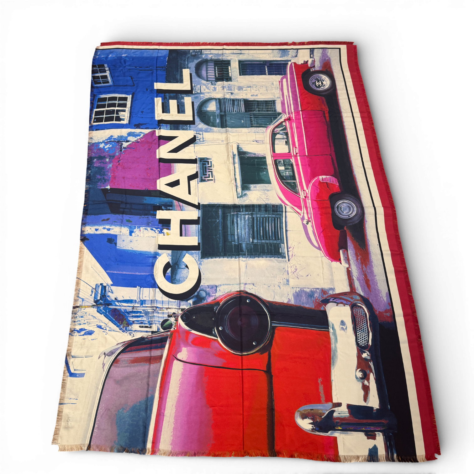 Chanel Resort 2017 Cuba Silk Scarf