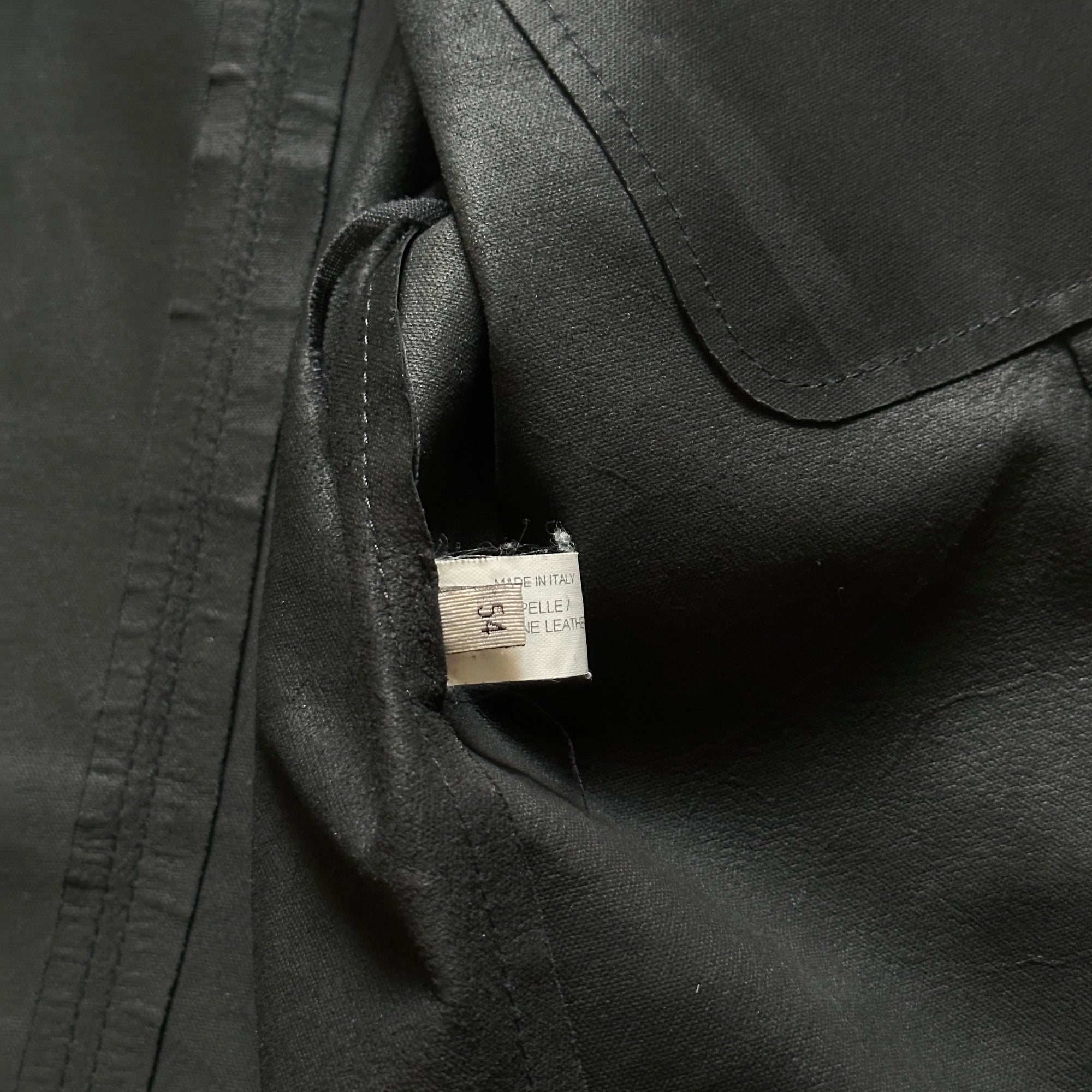 Bottega Veneta Black Leather Shirt