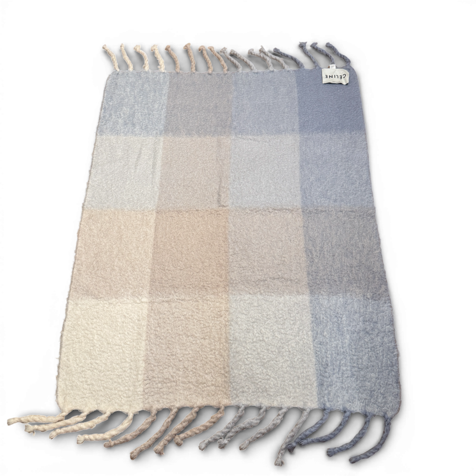 Celine AW17 by Phoebe Philo Plaid Mohair Blanket