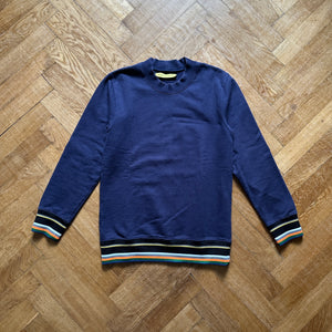 Raf Simons Sterling Ruby Navy Terry Crewneck Sweater